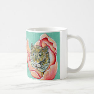 Mug Souris dans une peinture de tulipe