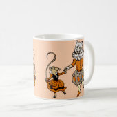 Mug souris dansant avec un chat (Devant droit)