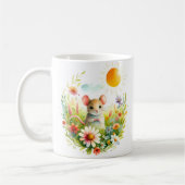 Mug Souris d'aquarelle de printemps - Bouchon d'enfant (Gauche)
