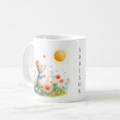 Mug Souris d'aquarelle de printemps - Bouchon d'enfant (Devant gauche)