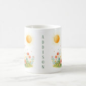 Mug Souris d'aquarelle de printemps - Bouchon d'enfant (Centre)