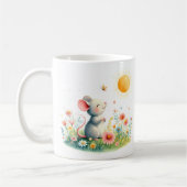 Mug Souris d'aquarelle de printemps - Bouchon d'enfant (Gauche)