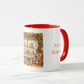 Mug souris de famille de Noël (Devant droit)