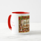Mug souris de famille de Noël (Devant gauche)