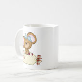 Mug Souris de fille de Noël (Devant gauche)