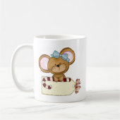 Mug Souris de fille de Noël (Gauche)