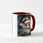 Mug Souris de Noël (Devant droit)