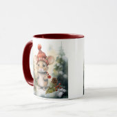 Mug Souris de Noël (Devant gauche)