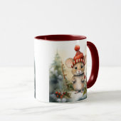Mug Souris de Noël (Devant droit)