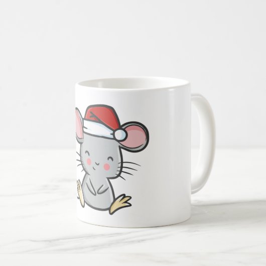 Mug souris de Noël (Devant droit)