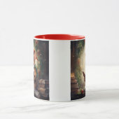 Mug Souris de Noël lisant (Centre)