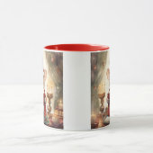 Mug Souris de Noël lisant (Centre)