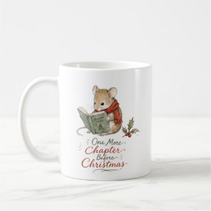 Mug Souris de Noël lisant des histoires