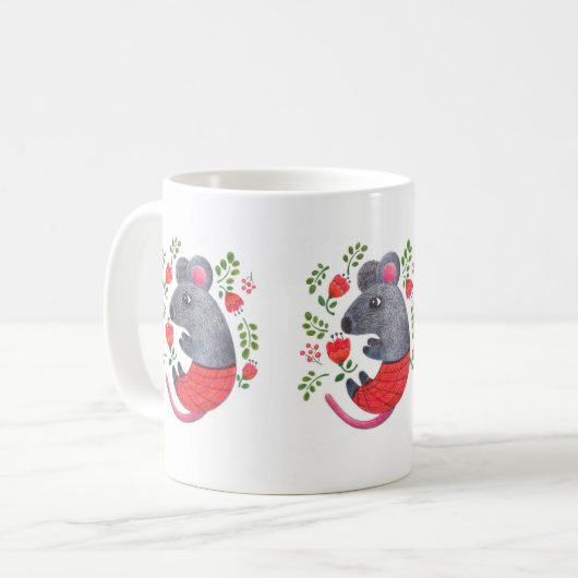 Mug souris dessinée (Devant gauche)