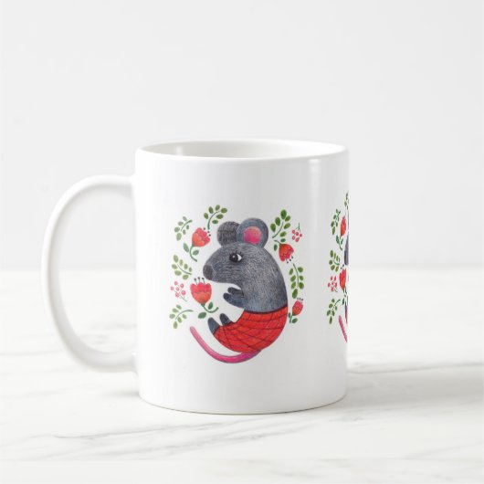 Mug souris dessinée (Gauche)