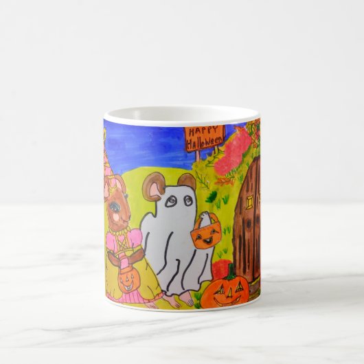 MUG SOURIS D'HALLOWEEN FRIANDISES OU SORTILÈGES (Centre)