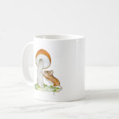 Mug Souris drôle avec champignon sauvage (Devant gauche)