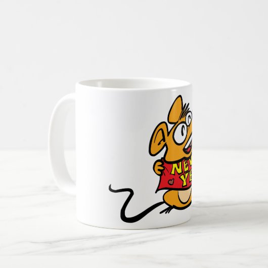 Mug Souris du Nouvel An (Devant gauche)