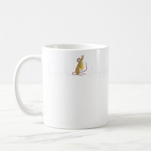 Mug Souris Femmes Hommes Enfants Souris Rat Petite Sou (Gauche)