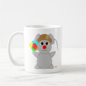 Mug Souris grise clown énorme (Gauche)