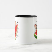 Mug Souris joyeuse mange pastèque (Centre)