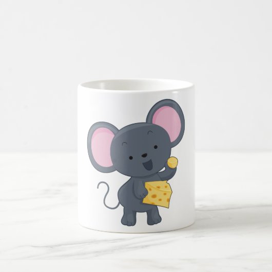 Mug Souris manger du fromage (Centre)