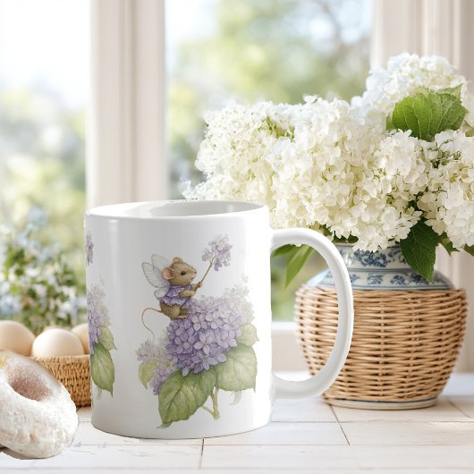 Mug souris mignonne avec des ailes de papillon