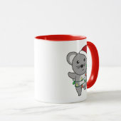 Mug Souris Noël Animaux d'hiver Souris de vacances (Devant droit)