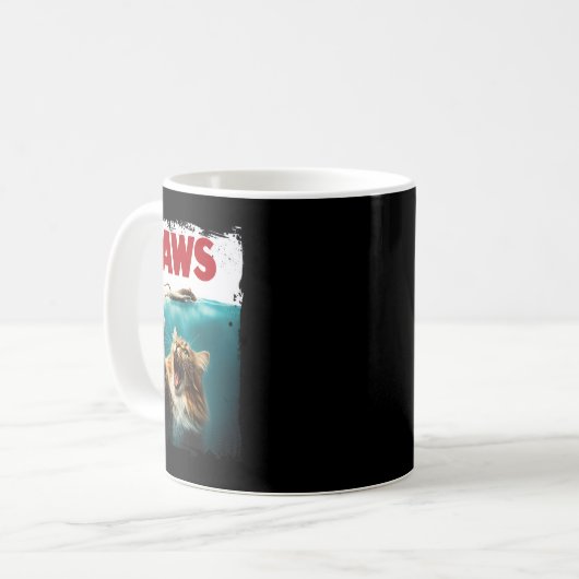 Mug Souris Parodique Chat Souris Humoristique Chat Cha (Devant gauche)