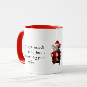 Mug - Souris Père Noël sans frottement