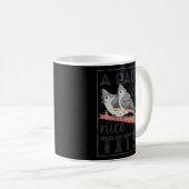 Mug Souris tourbé d'oiseau (Devant droit)