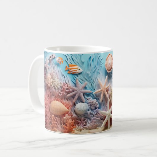 Mug Sous la mer 3D (Devant gauche)