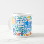 Mug Sous la mer | Cute Ocean Whale Turtle Manta (Devant gauche)