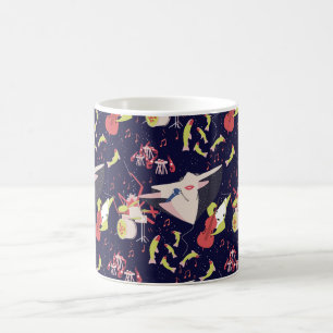 Mug Sous la mer Marine Animals Chanson de musique