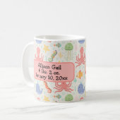 Mug Sous la mer Octopus Sea Horse Whale Starfish (Devant gauche)