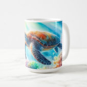Mug Sous la tortue de mer (Devant droit)