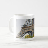 Mug Sous la Tour Eiffel – Dessin artistique à main lev (Devant gauche)