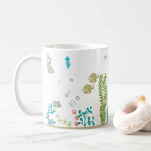 Mug Sous Le Biome Marin (Avec donut)