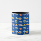 Mug Sous le Motif marin du poisson nautique (Centre)
