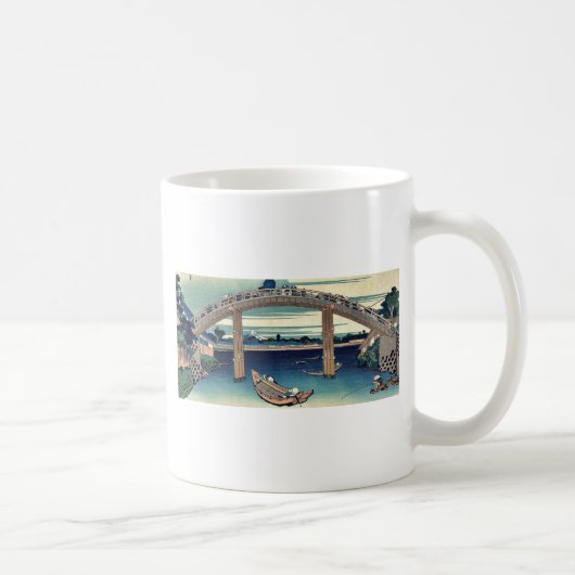 Mug Sous le pont de Mannen par Katsushika, Hokusai (Droite)