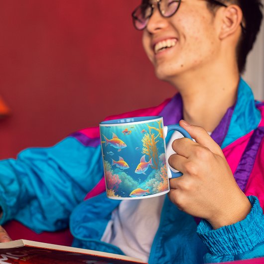Mug Sous L'Eau Avec Poisson Tropical