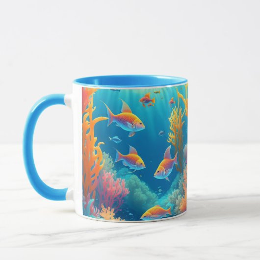 Mug Sous L'Eau Avec Poisson Tropical (Gauche)