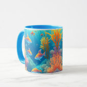 Mug Sous L'Eau Avec Poisson Tropical (Devant gauche)