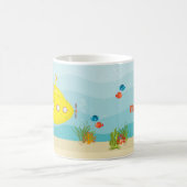 Mug Sous-marin jaune profond (Centre)