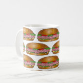 Mug Sous-marin Sandwich Ham Cheese Hoagie Sous-broyeur (Devant gauche)