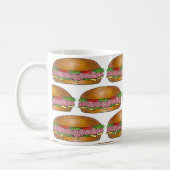Mug Sous-marin Sandwich Ham Cheese Hoagie Sous-broyeur (Gauche)