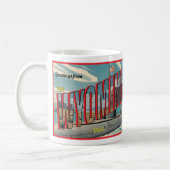 Mug Sous-marin Wyoming Pour USA Retro Carte Postale (Gauche)
