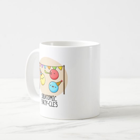 Mug Sous-Parti Atomique - cycles Funny Science Pun (Devant gauche)