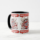 Mug Sous-programme de colère avertissement ! Drôle de (Devant gauche)