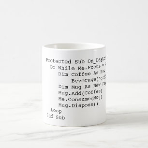 Mug Sous-routine de café de VB.Net